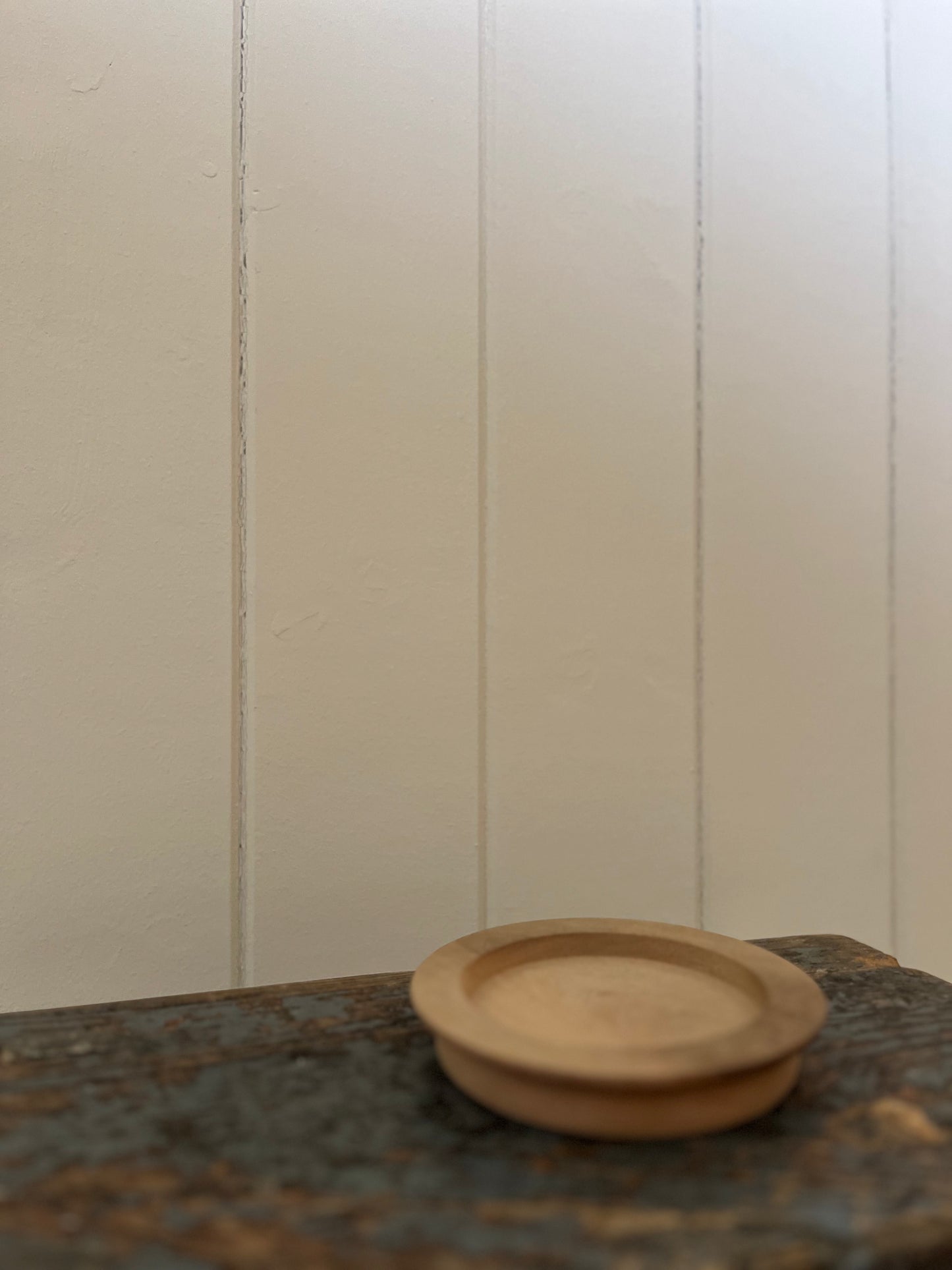 Wooden wine bottle coaster