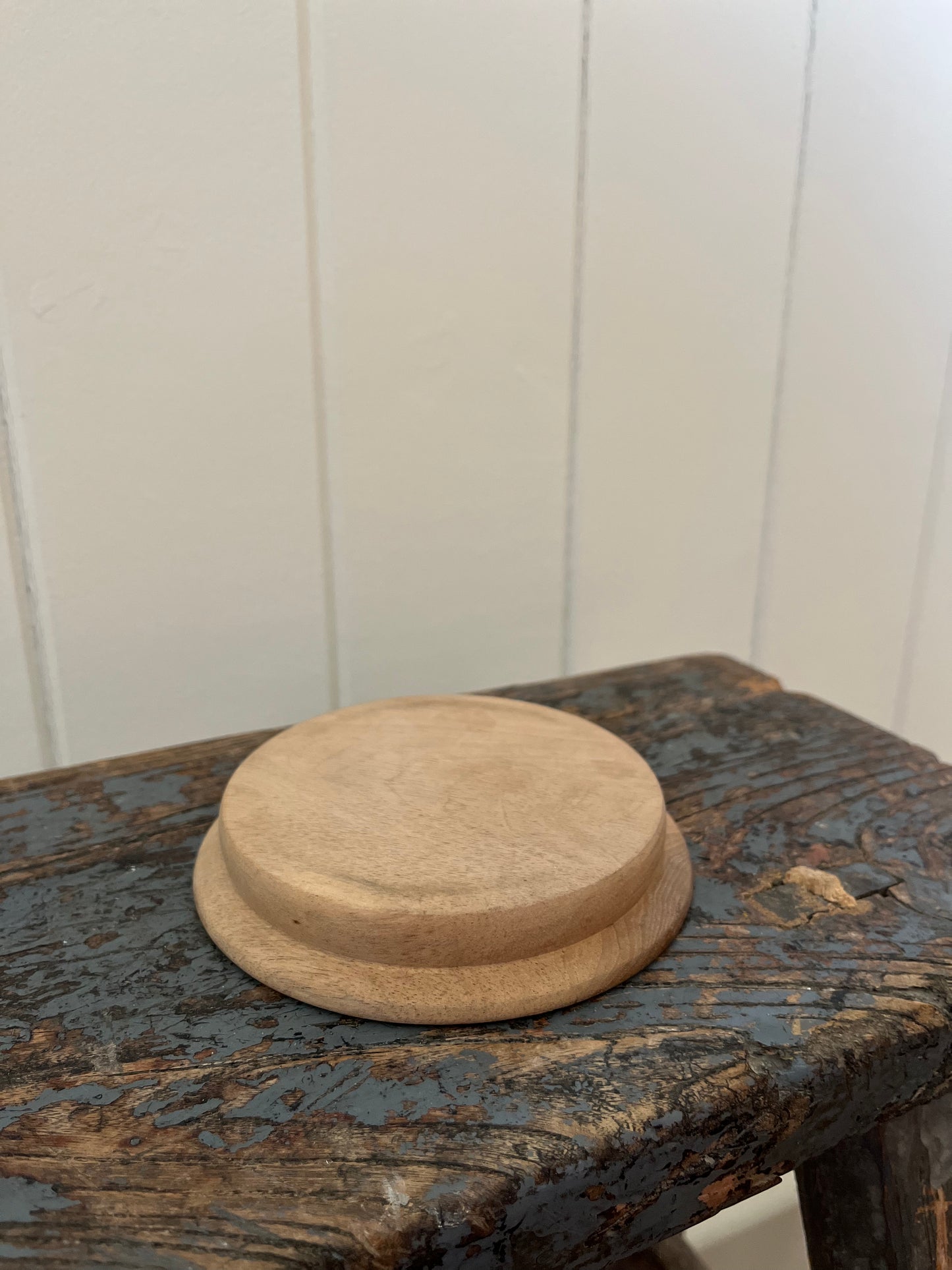 Wooden wine bottle coaster