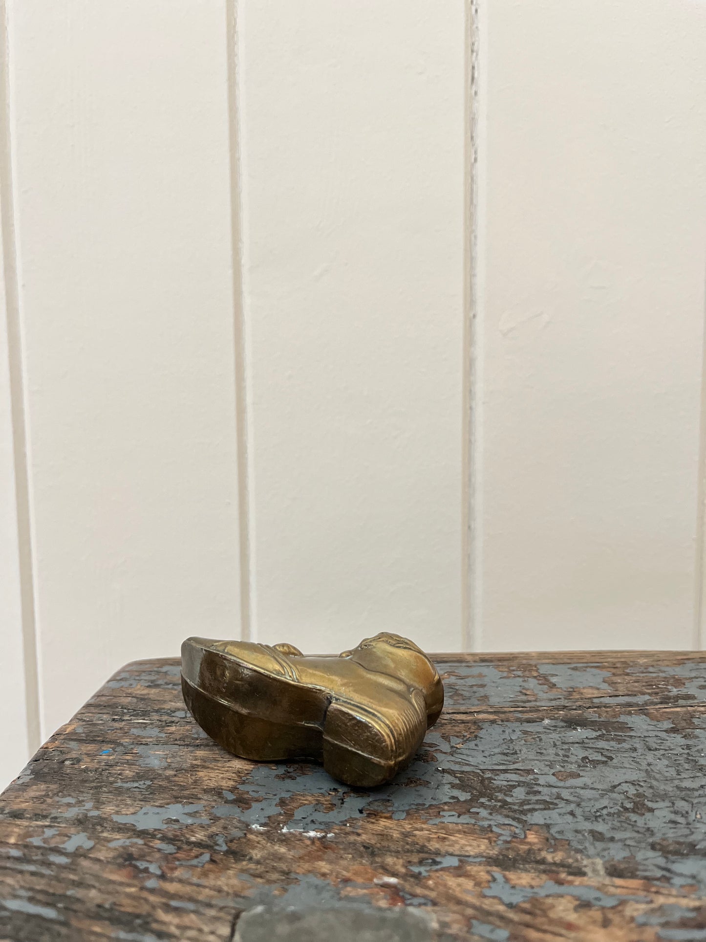 Brass boot matchstick holder