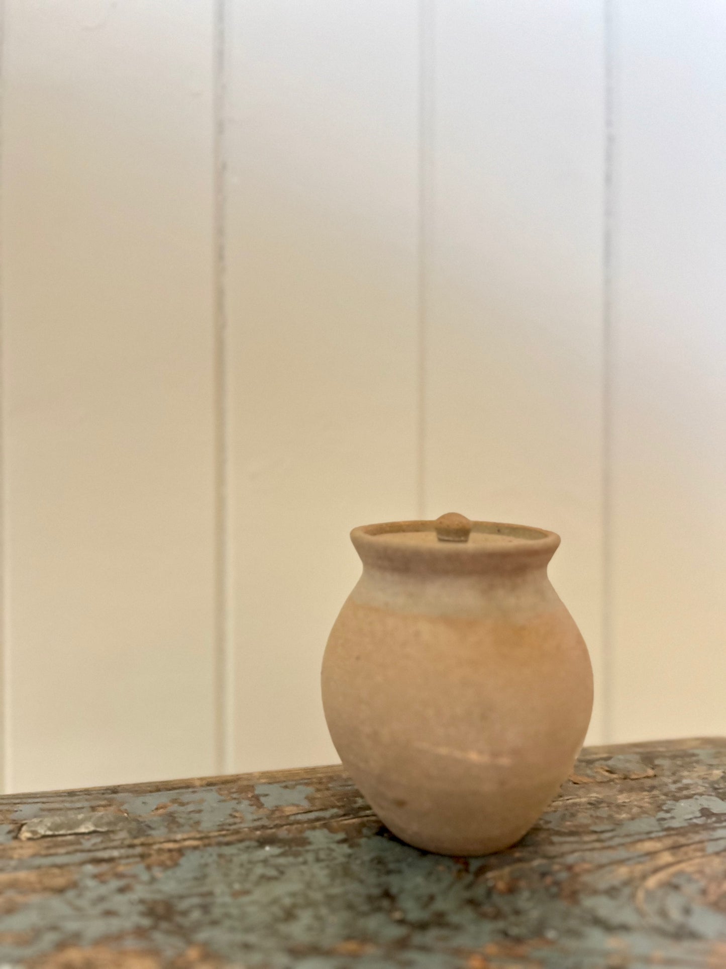Vintage pottery ginger jar