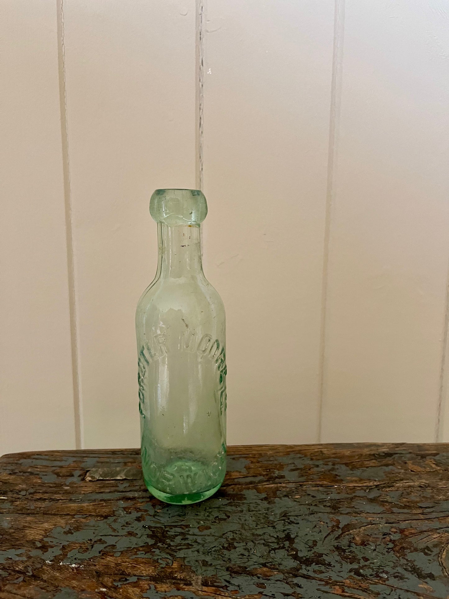 Antique glass bottle