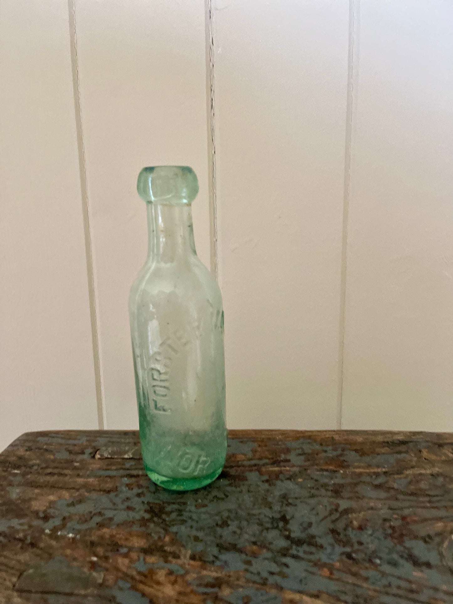 Antique glass bottle
