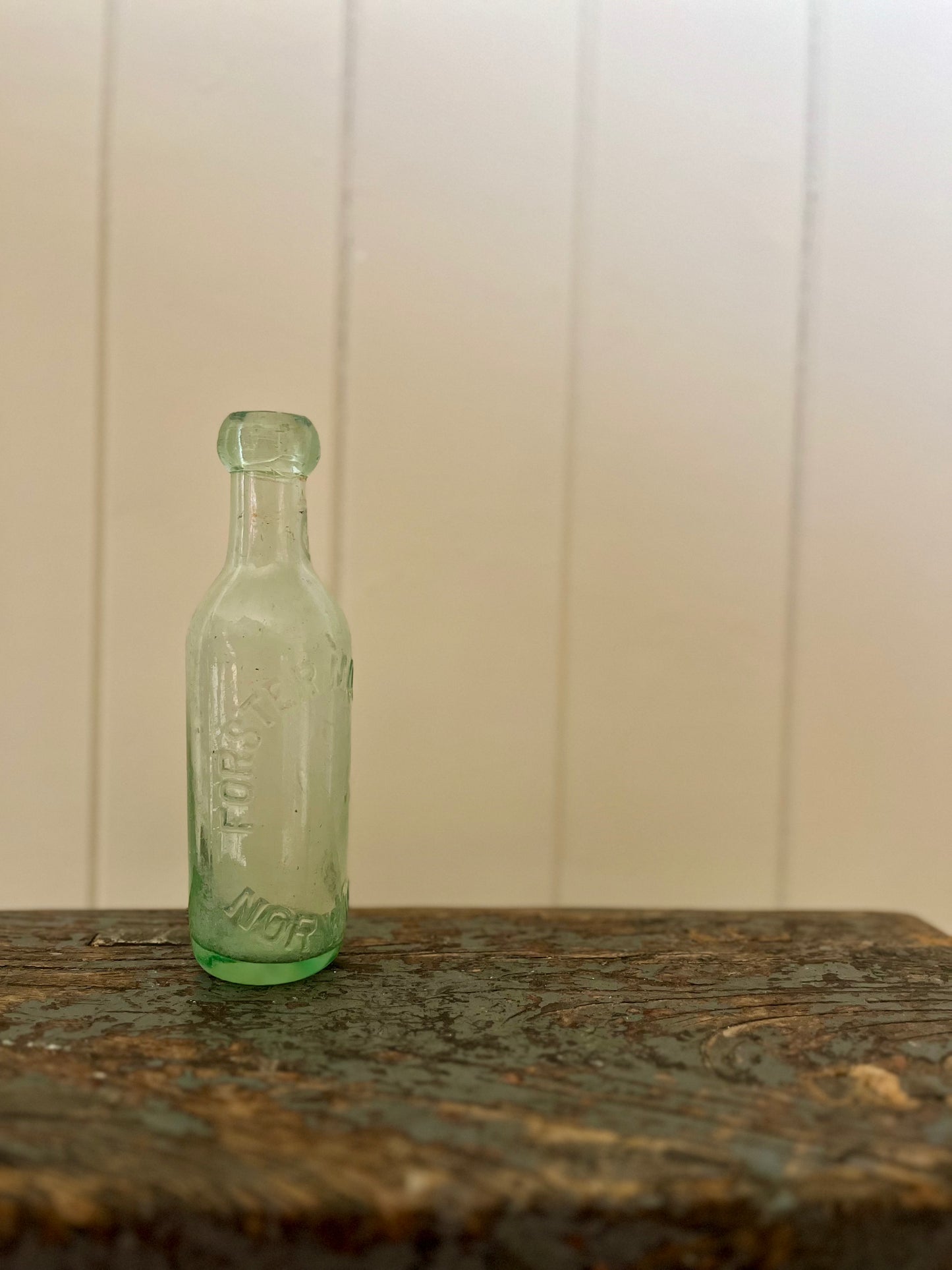 Antique glass bottle