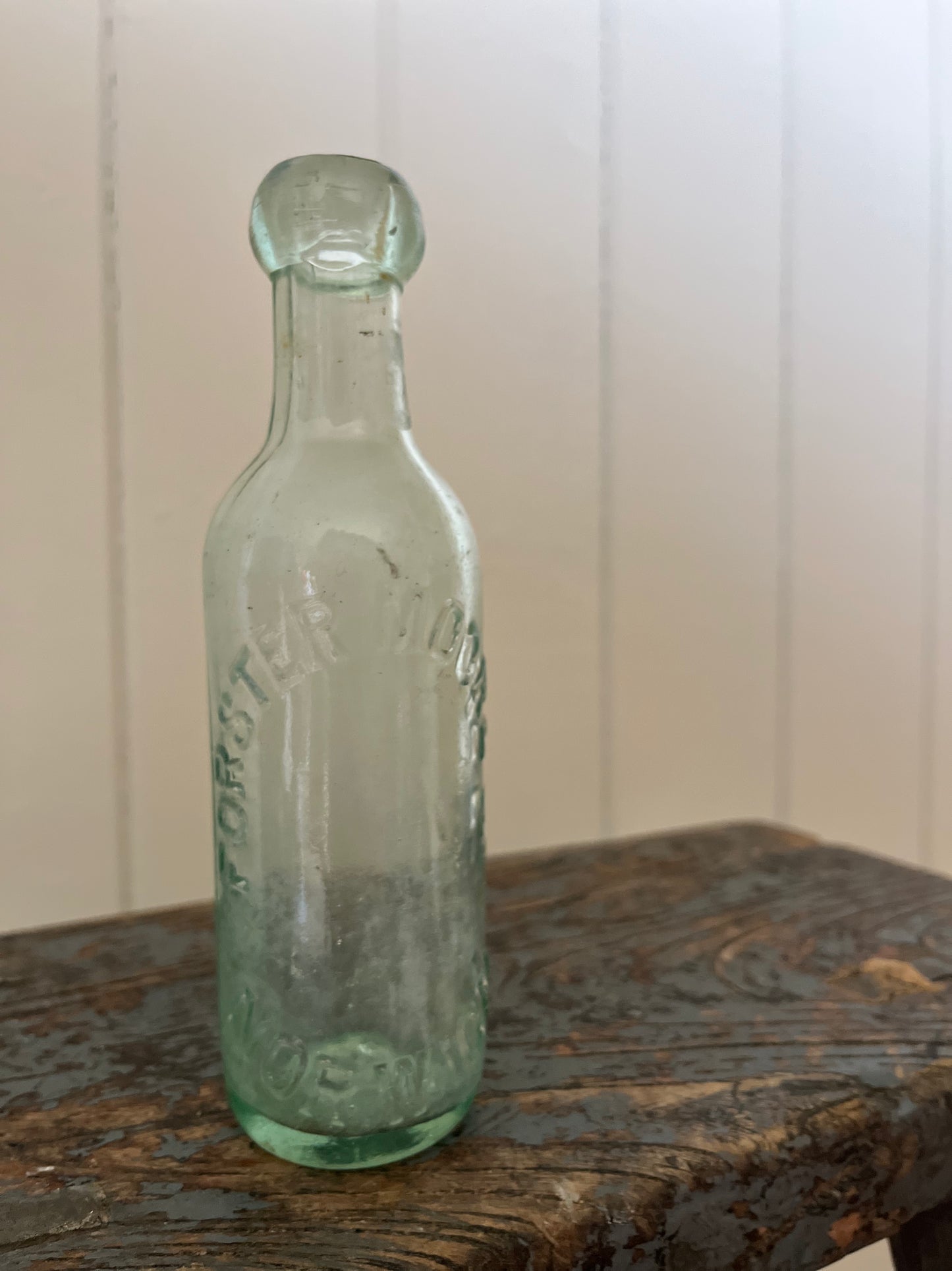 Antique glass bottle